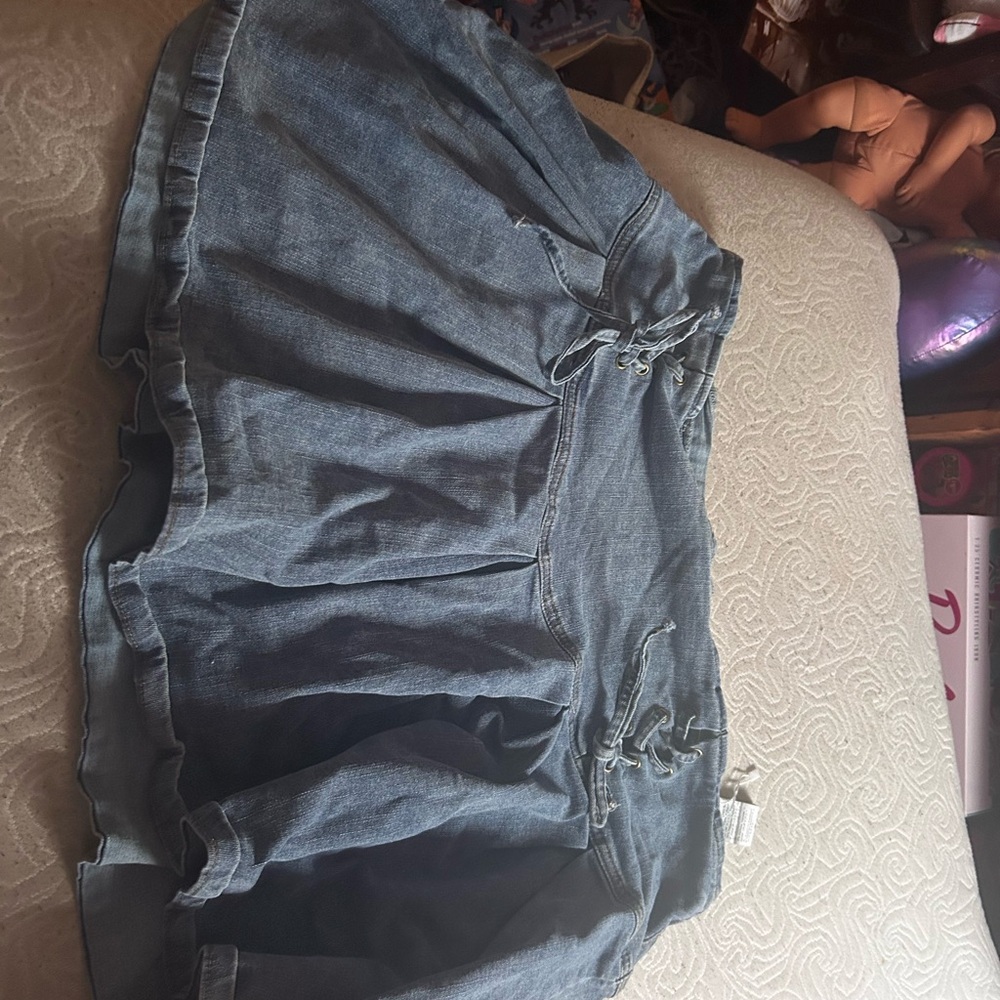 SHEIN Curve Denim Skirt